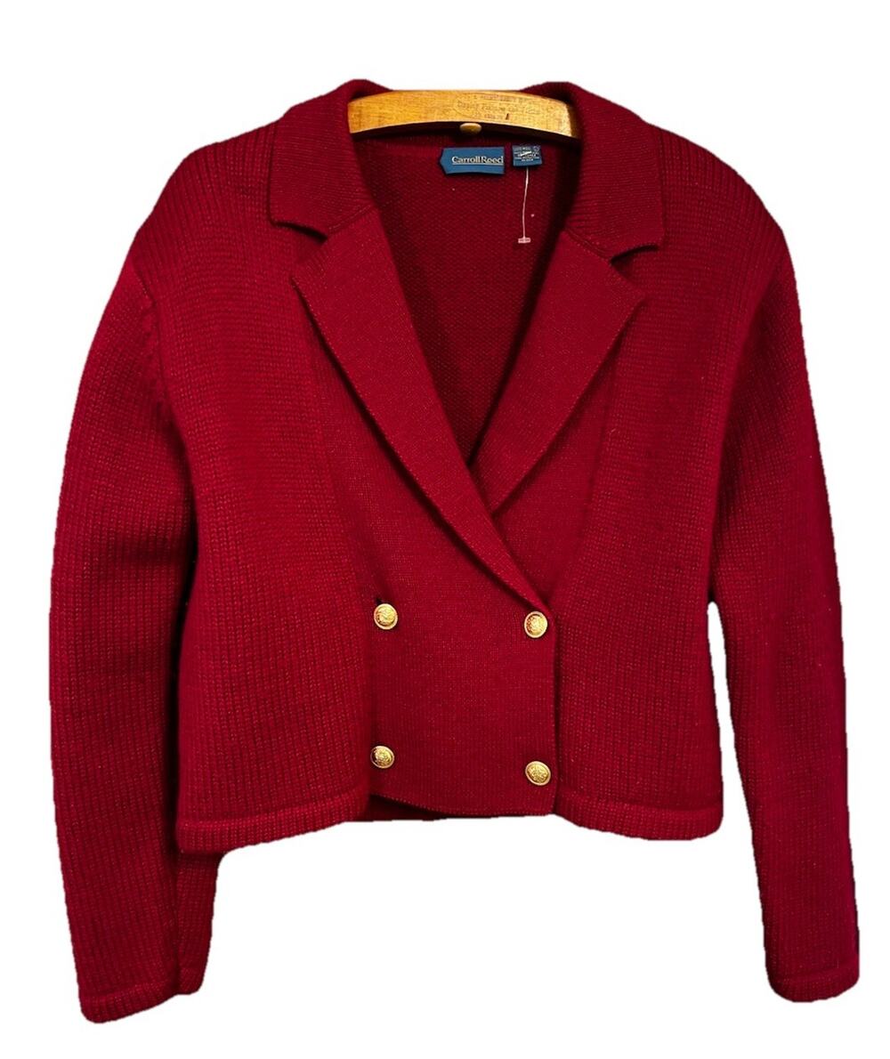 Caroll Reed Vintage Cardigan Sweater Womens Large Wool